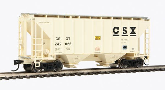 37' 2980 Cubic-Foot 2-Bay Covered Hopper CSX-7959 : HO