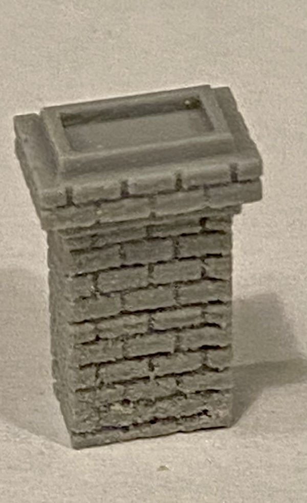 Rectangular Chimney 5/8 inches tall (3 pack) - 2032 : HO