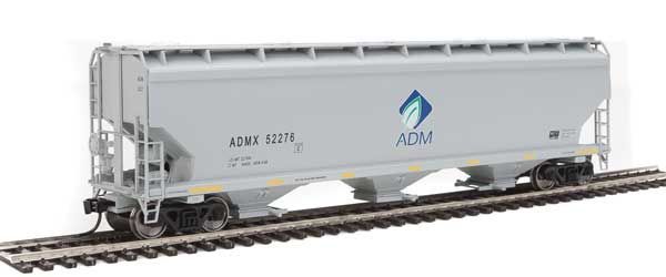 60' NSC 5150 3-Bay Covered Hopper Archer-Daniels-Midland-7682 : HO