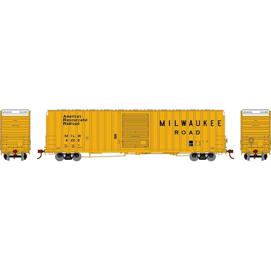 FMC 60' Hi-Cube Ex-Post Box, Milwaukee Road MILW 4220 - 16116 : HO