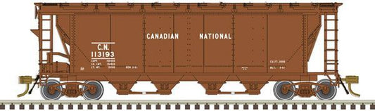 Slab-Side 4-Bay Covered Hopper Canadian National-20006357 : HO