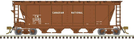 Slab-Side 4-Bay Covered Hopper Canadian National-20006359 : HO