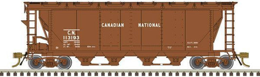 Slab-Side 4-Bay Covered Hopper Canadian National-20006358 : HO