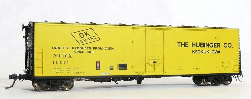 PCF 50' RBL Plt B 10-0 Offset Door Boxcar, The Hubinger Co. NIRX-5100402 : HO