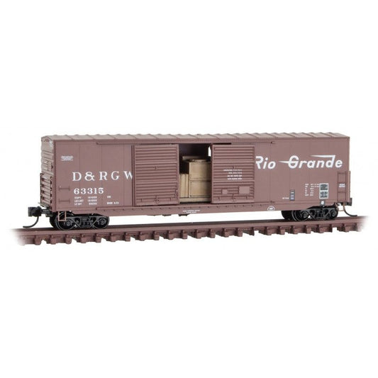 50' Double-Door Boxcar, Denver & Rio Grande Western 63315 - 18200161 : N