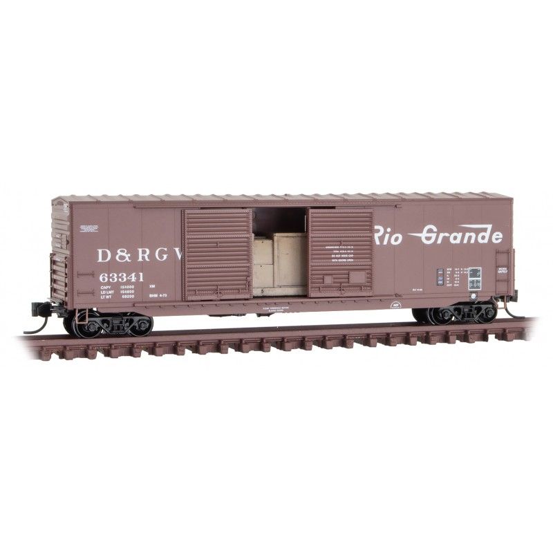 50' Double-Door Boxcar, Load - Denver & Rio Grande Western 63341 - 18200162 : N