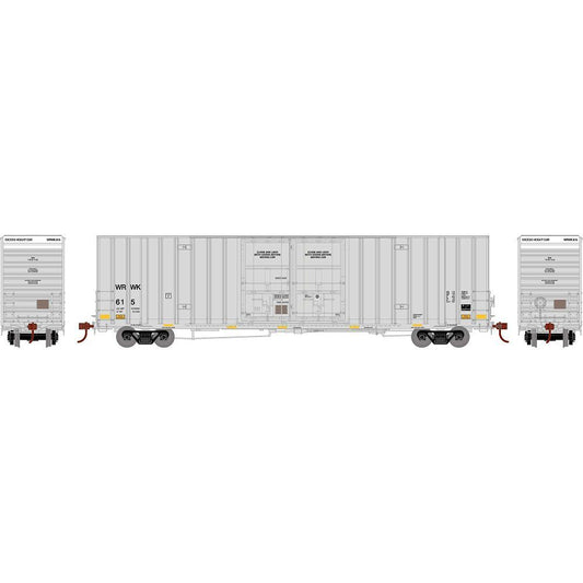 60' Gunderson Double Door Hi-Cube Boxcar Providence & Worchester WRWK 618 - 75304 : HO