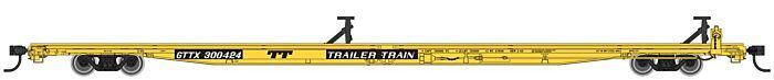 85' General American G85 Flatcar - GTTX #300602 - 5522 : HO