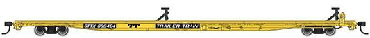 85' General American G85 Flatcar - GTTX #300602 - 5522 : HO