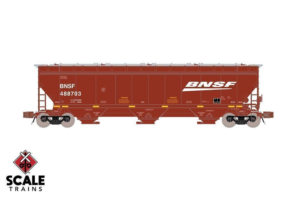 Gunderson 5188cf 3-Bay Covered Hopper, BNSF-33231 : N
