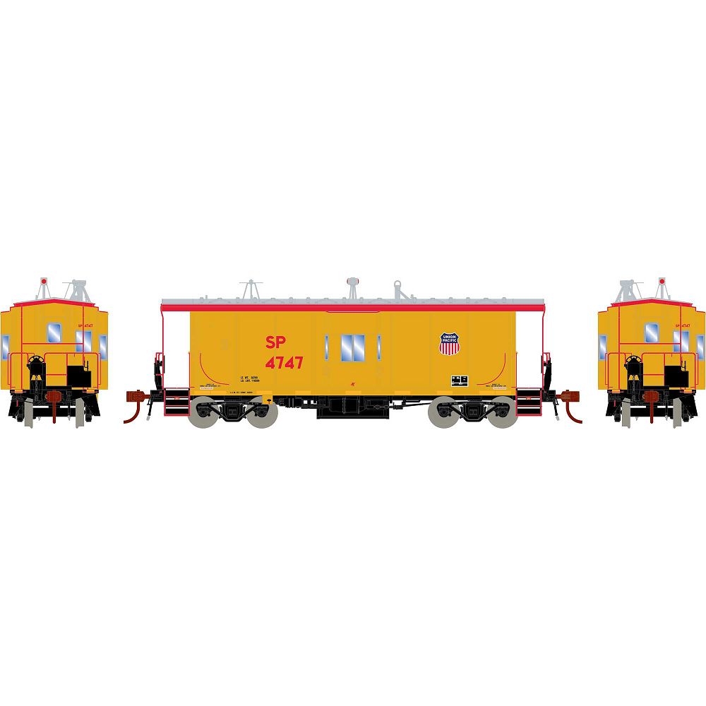 Bay Window Caboose with Lights and Sound, UP/SP 4747-G78401 : HO