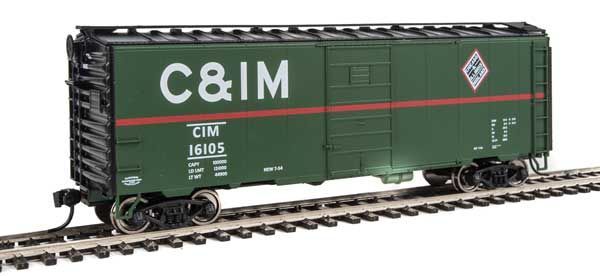 40' PS-1 Boxcar Chicago &amp; Illinois Midland C&IM 16105 - 1421 : HO