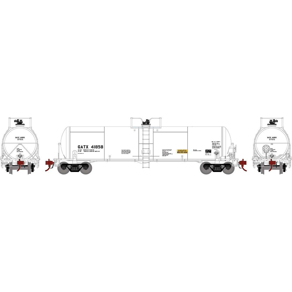 20K Gallon Acid Tank Car, GATX White 41858 - G37999 : HO