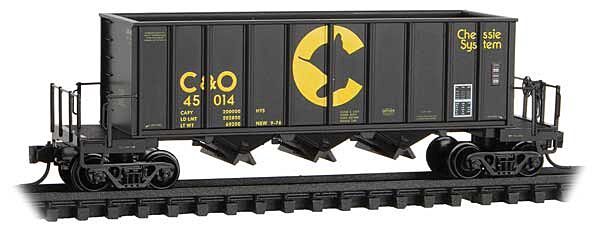 Ortner 3-Bay Rapid Discharge Hopper - Chessie System C&O-12500053 : N