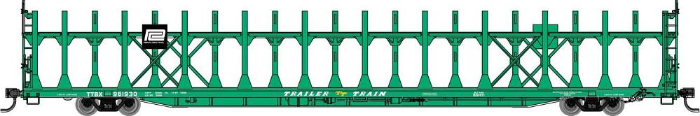89 Ft Bi-Level Auto Rack-8019 : HO