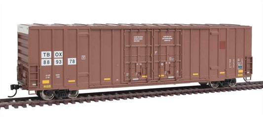 60' High-Cube Plate F Boxcar Trailer Train TBOX 889378 - 3022 : HO