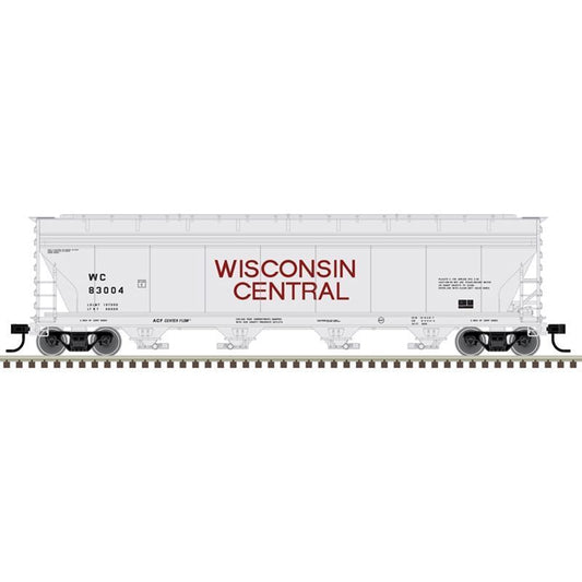 ACF 5250 Centerflow 4-Bay Covered Hopper - Wisconsin Central 83054 - 20006399 : HO