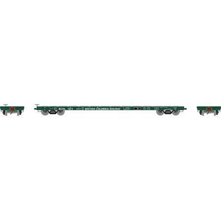 60' Flat Car, BCOL 1555 (Green) - 97079 : HO