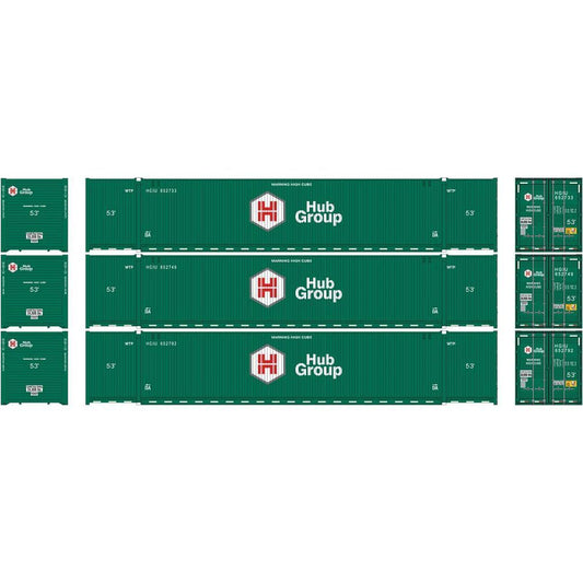 53' Jindo-CIMC Corrugated Container Hub Group Set 2 UPHU 249467, 249555, 249642 - 50005955 : N