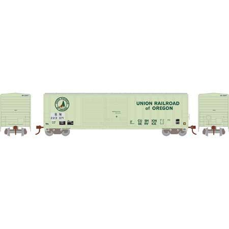 50' FMC Offset DD Box Car, Burlington Northern BN/xUofO #223671 - 98506 : HO