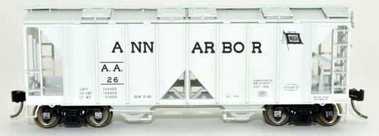 70-Ton 2-Bay Covered Hopper with Open Sides - Ann Arbor-42743 : HO