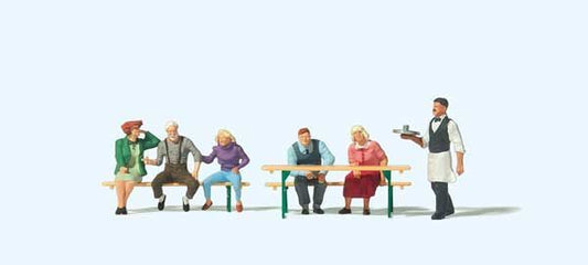 Wine Festival Goers with Picnic Table/Benches - 10782 : HO