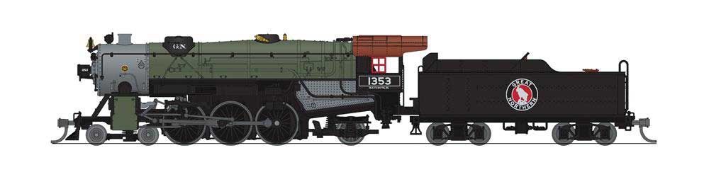 4-6-2 USRA Heavy Pacific Great Northern GN 1353 w/Paragon4 Sound & DCC - 6933 N Scale