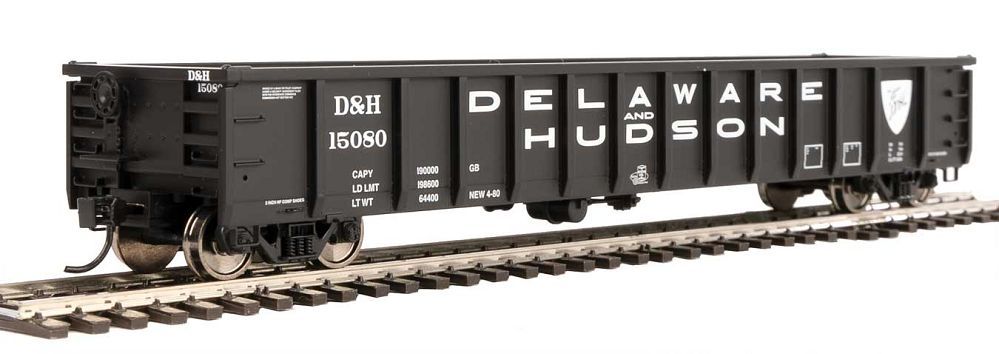 53' Railgon Gondola - Delaware & Hudson 15080 - 6275 : HO