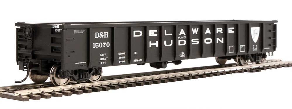 53' Railgon Gondola - Delaware & Hudson 15070 - 6274 : HO