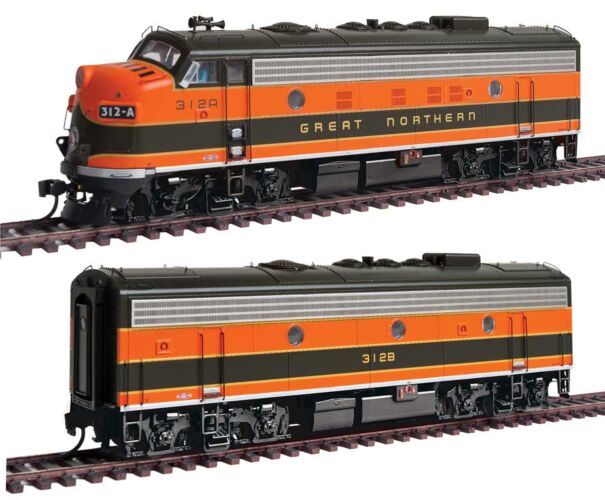 EMD F7A-B Set - Great Northern #314A, 314B - DCC Ready - 47932 : HO