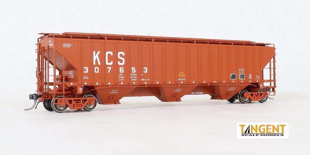 Pullman-Standard PS-2CD 4750 Covered Hopper Kansas City Southern KCS 307254 - 2007501 : HO