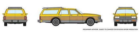 HO Chevrolet Caprice Wagon Yellow Woody - 800004 : HO