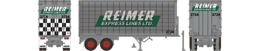 26' Can-Car Dry Van Trailer: Reimer Trucking: #3734-403082 : HO