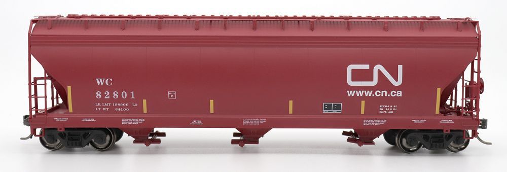 ACF 4650cf 3-Bay Covered Hopper Canadian National WC-47091 : HO