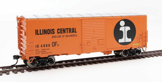 40' ACF Modernized Welded Boxcar w/8' Youngstown Door Illinois Central IC 4000 - 45007 : HO
