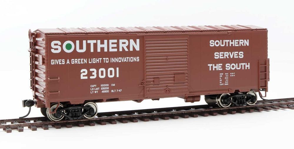 40' ACF Modernized Welded Boxcar w/8' Youngstown Door Southern SOU 23001 - 45022 : HO