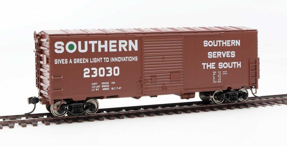 40' ACF Modernized Welded Boxcar w/8' Youngstown Door Southern SOU 23030 - 45023 : HO