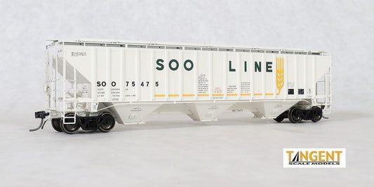 Pullman-Standard PS-2CD 4750 3-Bay Covered Hopper SOO 75551 - 2005512 : HO