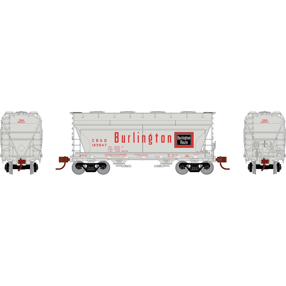 ACF 2970 2-Bay Covered Hopper, CB&Q-81062 : HO