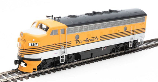 EMD F7A Denver & Rio Grande Western D&RGW 5734 w/DCC & ESU Loksound - 19974 : HO