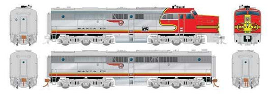 Alco PA-1 + PB-1 (DC/Silent): ATSF #54L+54A - 23004 : HO