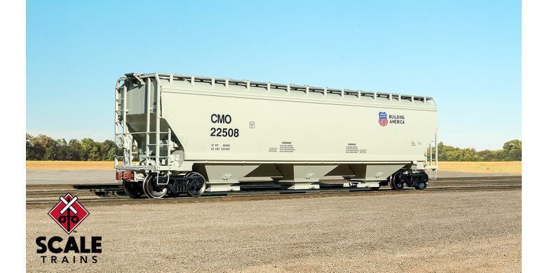 Gunderson 5188cf 3-Bay Covered Hopper CMO-11327 : HO