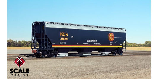 Gunderson 5188cf 3-Bay Covered Hopper, Kansas City Southern-11339 : HO