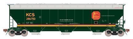 Gunderson 5188cf 3-Bay Covered Hopper, Kansas City Southern-33329 : HO