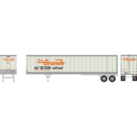 45' Smooth Side Z-Van Trailer, Denver & Rio Grande Western D&RGW 230097 - 16099 : HO