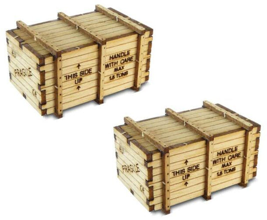 Big Machinery Crates Wood Kit - AA39110 : HO