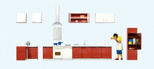 Mother Cooking -- Woman & Kitchen Furniture-10646 : HO