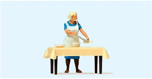 Housewife at the Table Serving - 28130 : HO
