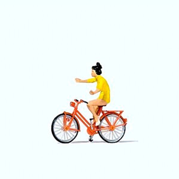 Look No Hands! Girl/Bicycle - 28181 : HO