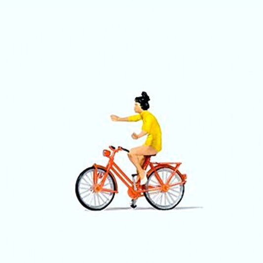 Look No Hands! Girl/Bicycle - 28181 : HO